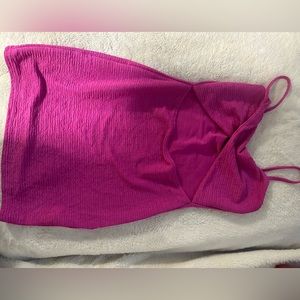 Hot pink dress